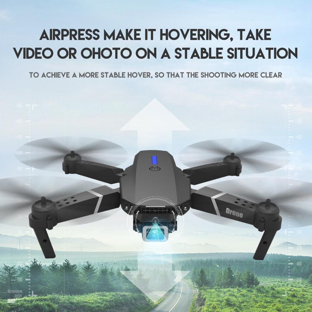 KBDFA E88 Pro Drone - 4K HD WIFI FPV Drone 1080P Camera Height Hold RC Foldable Quadcopter Dron Rc Helicopter Drone Gift Toy - RCDrone