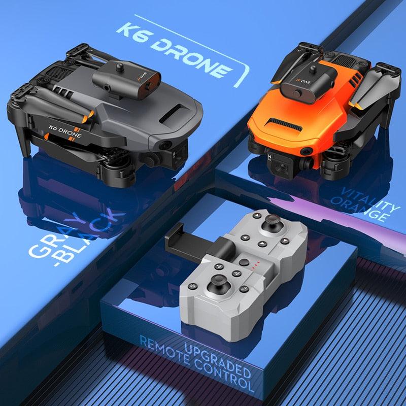 K6 Mini Drone - 4K Dual Camera Wifi FPV Four Sides Infrared Obstacle Avoidance One-key Take-off and Landing Folding Quadcopter - RCDrone