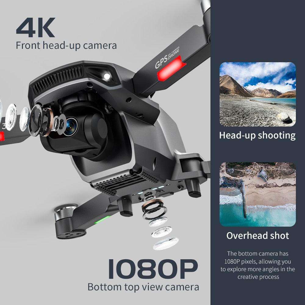 L106 Drone - 3 Axis Gimbal Camera Professional 8K HD GPS 5G FPV 3Kilometers 25 Minutes Brushless RC Quadcopter Toys Professional Camera Drone - RCDrone