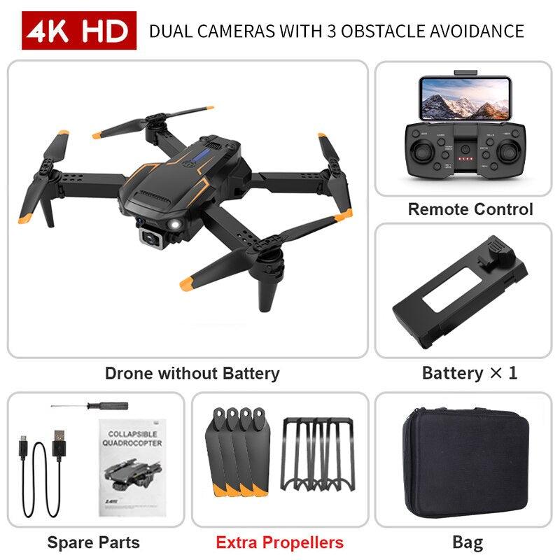 KBDFA S820 Drone - With 4K HD Camera WIFI FPV Mini Drone Dual Camera Foldable Quadcopter Helicopter drone Toys Gift - RCDrone