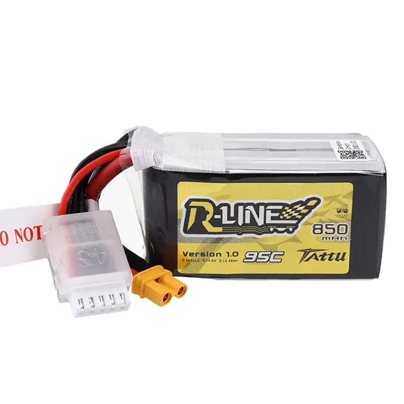 Gens Ace Tattu R-Line 1.0 2.0 LiPo Rechargeable Battery 550/650/750/850/1050/1300/1550/1800mah 95C 3S 4S 6S for RC FPV Racing - RCDrone