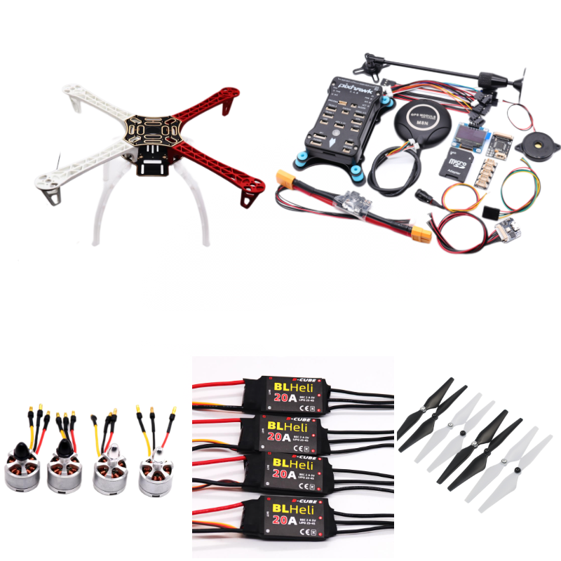 PIXHAWK2.4.8 Flight Control F450 Drone Kit Ardupilot 100MW Radio