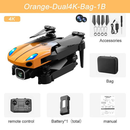 KBDFA KY907 Mini Drone - 4K HD Dual Camera Drone Automatic Obstacle Avoidance Foldable Quadcopter FPV Height Keep RC Dron Toy Gift - RCDrone