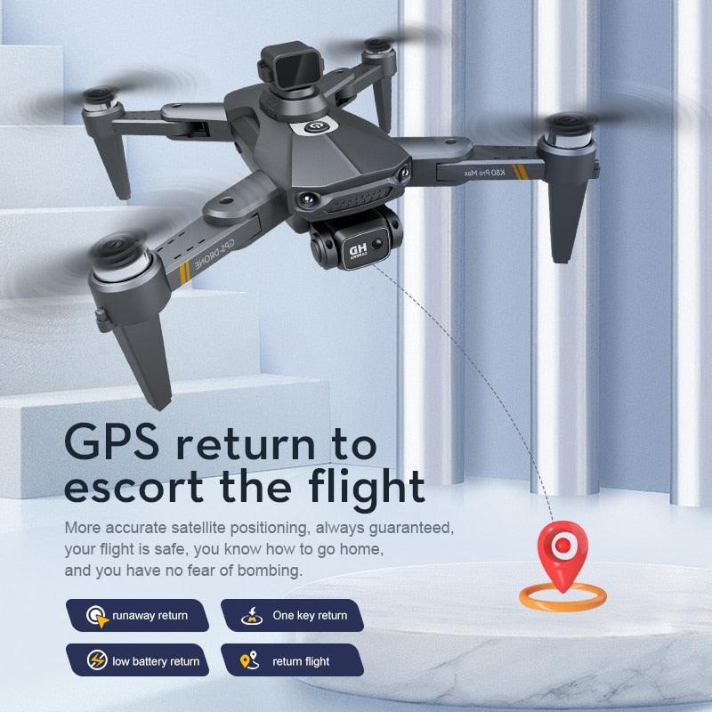 K80 Max Drone - 8K HD Camera Drone Brushless Motor GPS 5G WIFI 360 Obstacle Avoidance Foldable Quadcopter K80 PRO MAX RC Dron Toys Professional Camera Drone - RCDrone
