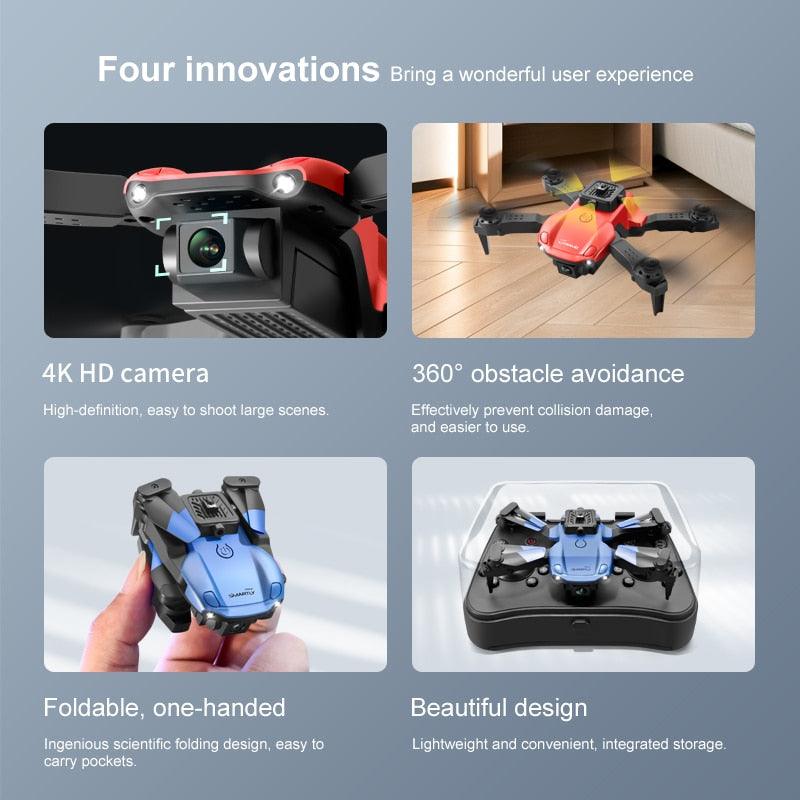 V26 Mini Drone - 4K Professinal with Camera HD 4K Four-sided Obstacle Avoidance WIFI FPV Height Hold RC Quadcopter Dron Gift Toys - RCDrone