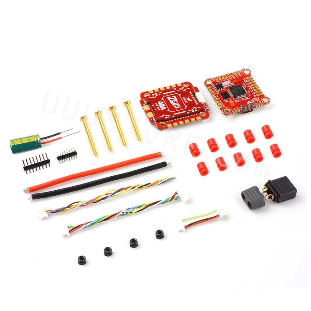HGLRC Zeus F748 Stack - F722 F7 OSD 3-6S Flight Controller w/ 5V 9V BEC 48A4in1 ESC Support Caddx DJI Air Unit for FPV RC Drone - RCDrone
