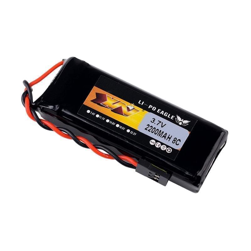 1/2pcs YW 3.7V 2200mAh 8C Lipo Battery For Graupner MZ-12 PRO / Wfly ET07 X4 Transmitter RC Model Drone - RCDrone