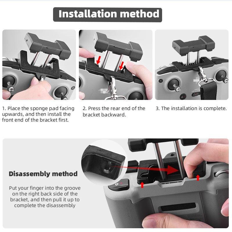 Remote Control Hook Holder Strap for DJI Mavic 3/Air 2/2S/Mini 2/MINI 3 PRO Lanyard Neck Strap Silicone Case RC Drone Accessory - RCDrone