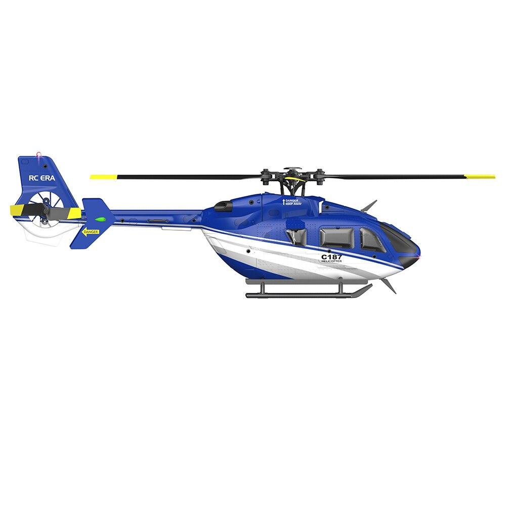 C187 RC Helicopter -2.4G 4CH 6-Axis Gyro Altitude Hold Flybarless EC135 Scale RC Helicopter RTF - RCDrone