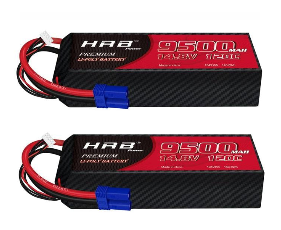 2PCS HRB RC Lipo 3S 4S 6S Batterie - 9500mah 8000mah 150C 120C 50C