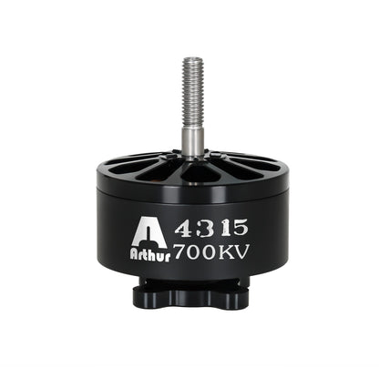 Flashhobby A4315 700KV Brushless Motor, Flashhobby A4315 700KV brushless outrunner motor with black housing and threaded shaft, labeled “A4315 700KV”