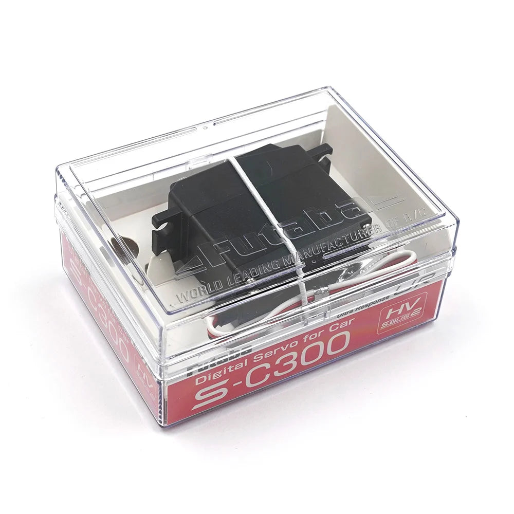 Futaba S-C300 S.BUS Digital Servo, Futaba S-C300 digital servo for cars, compatible with HV and S.BUS2, featuring metal gears.