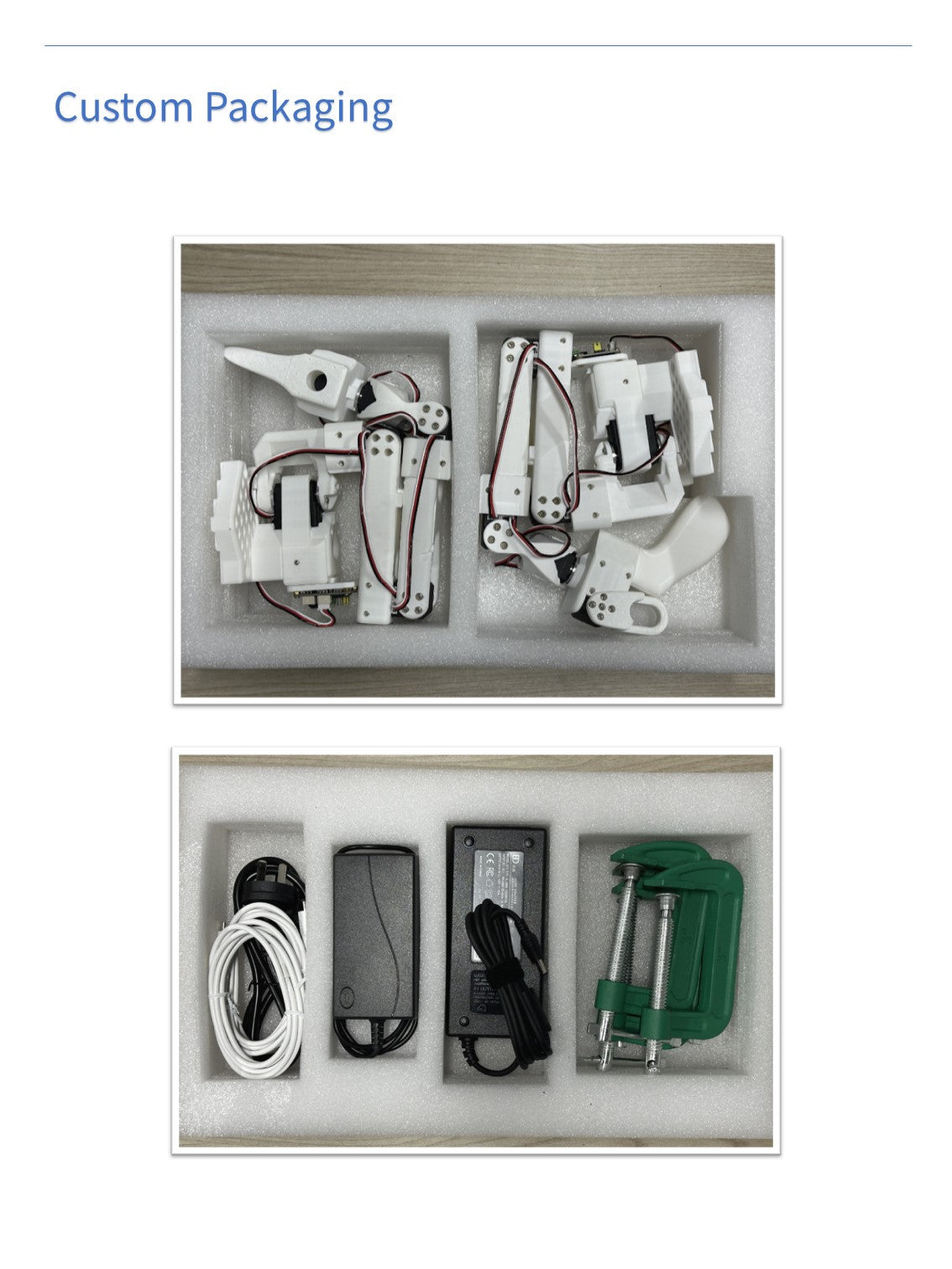 WowRobo Robotics SO-ARM100 Robotic Arm – DIY Kit & Fully Assembled, Eye-in-Hand 2MP, Feetech ST3215-C018