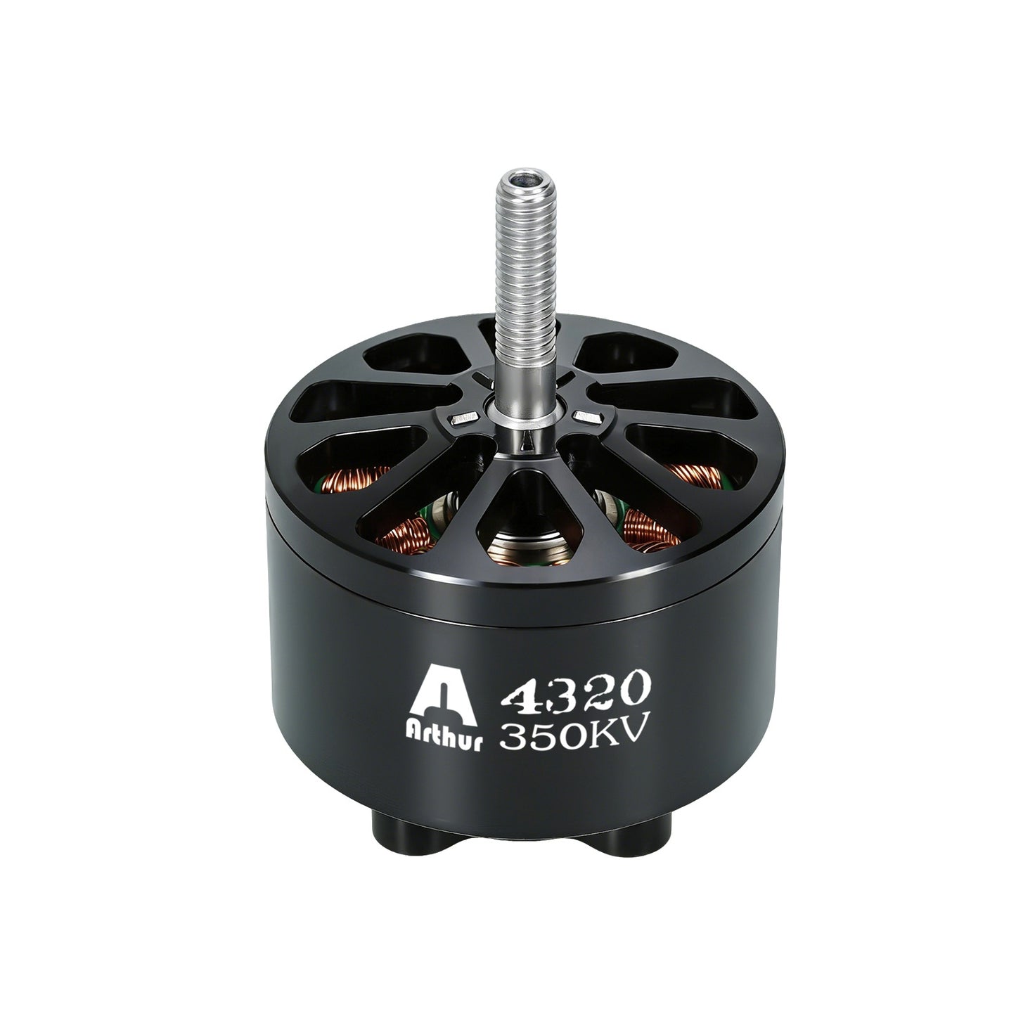 موتور براشلس Flashhobby A4320 350KV، 12N14P، 432 وات، پایه 30×30 میلی‌متر M4، وزن 318 گرم، سیم 16AWG به طول 600 میلی‌متر