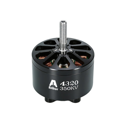 موتور براشلس Flashhobby A4320 350KV، 12N14P، 432 وات، پایه 30×30 میلی‌متر M4، وزن 318 گرم، سیم 16AWG به طول 600 میلی‌متر