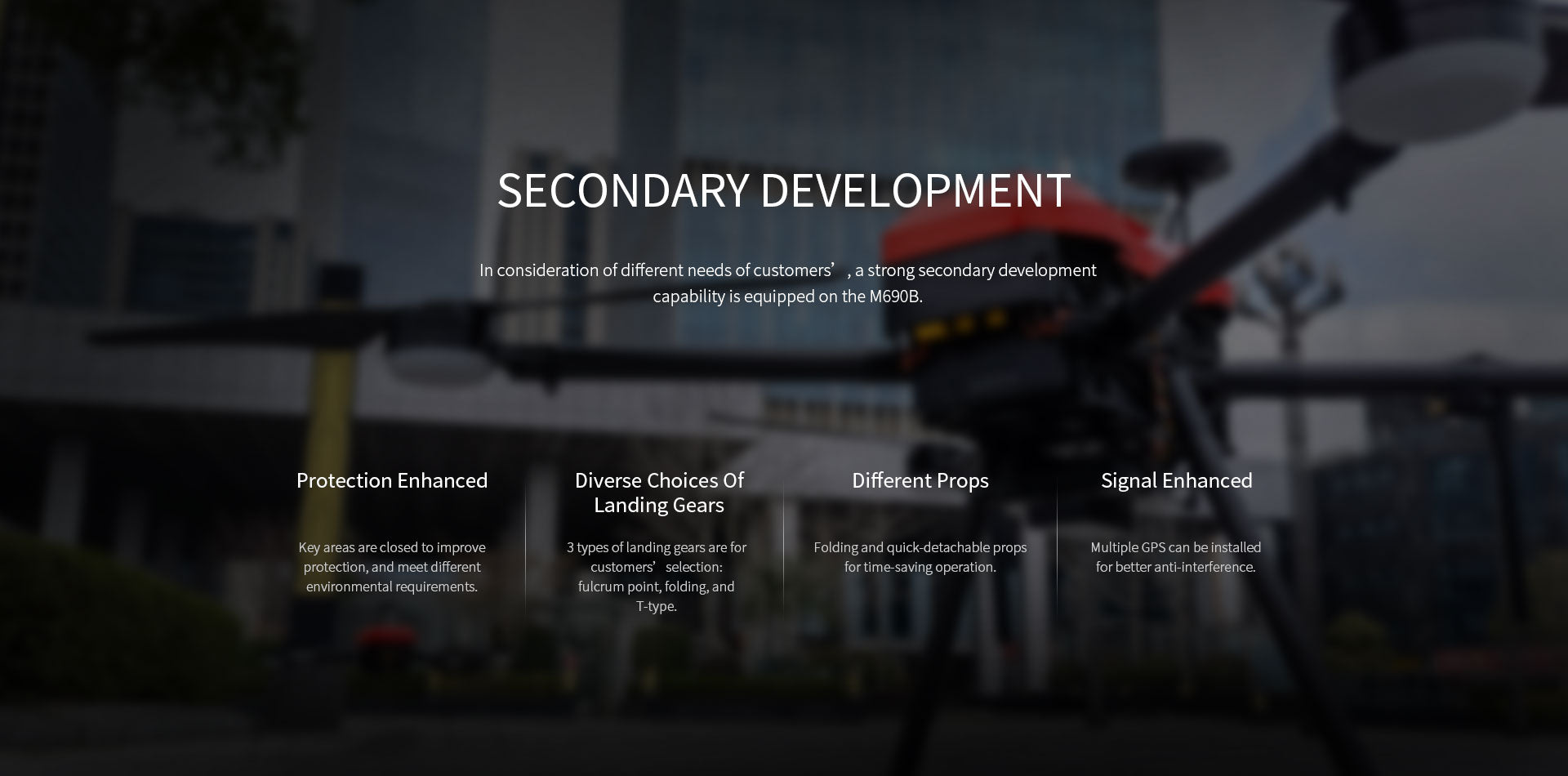 T-Motor T-Drone, The M690B has strong secondary development capabilities and various protection features for diverse customer needs.