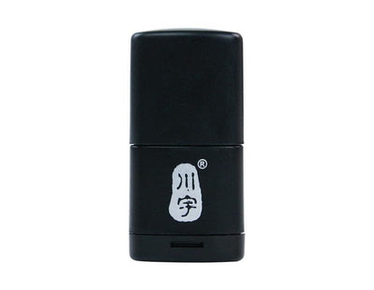 USB 2.0 Micro SD/TF Card Reader Adapter, compact black reader with protective cap and logo
