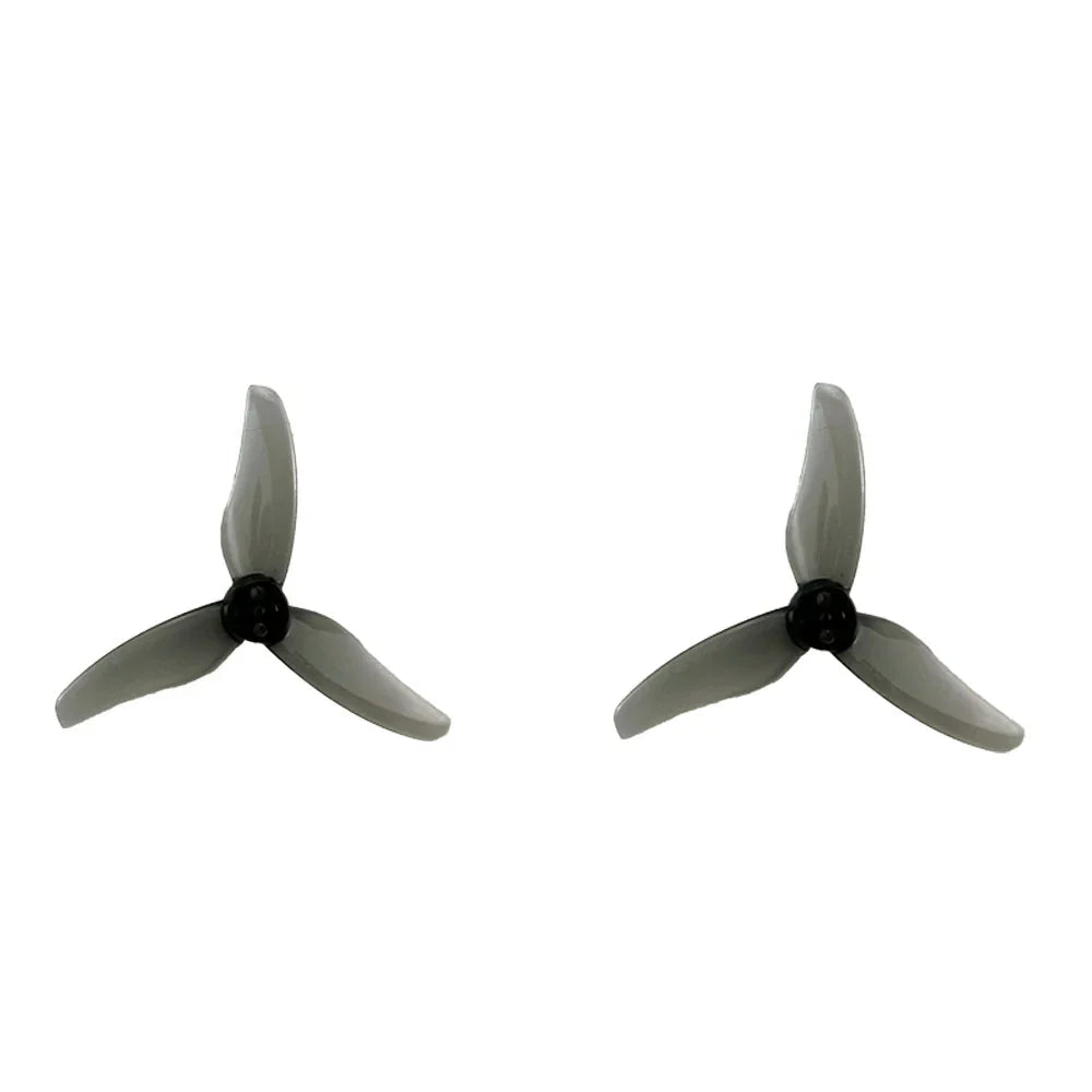 DarwinFPV 2512 2.5 inch 3-blade FPV propellers, pair in gray with black hubs