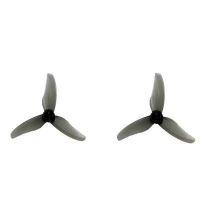 DarwinFPV 2512 2.5 inch 3-blade FPV propellers, pair in gray with black hubs
