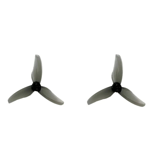 DarwinFPV 2512 2.5 inch 3-blade FPV propellers, pair in gray with black hubs