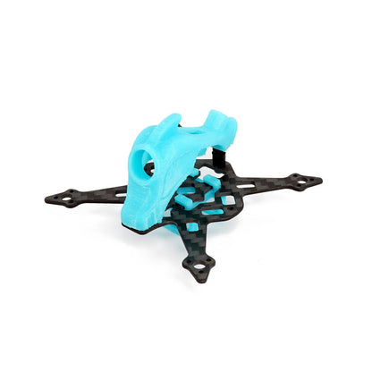 Sub250 NF16 1.6-inch frame kit assembled view with carbon fiber plate and blue TPU canopy