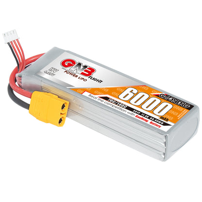 GNB HV 3S 11.4V 6000mAh 70C LiHV LiPo battery with XT90 connector and balance lead