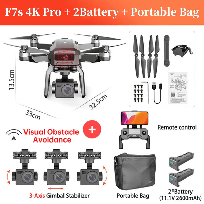 SJRC F7 PRO / F7S Pro Drone, Bag 1 # Remote control Visual Obstacle Avoidance 2 *B