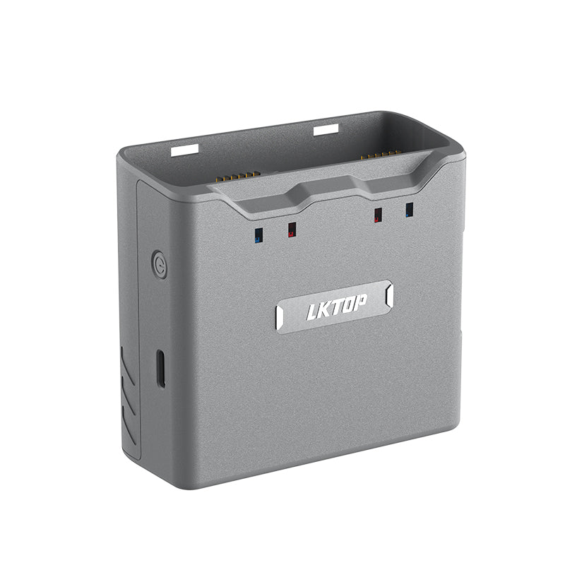 LKTOP Battery Charging Hub for DJI Mini 4K/Mini 2 Series, Parallel Dual‑Battery Charging, USB Power Bank, 30W Charger
