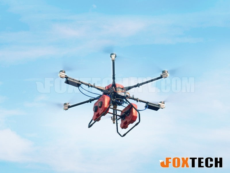 Foxtech Thor 210 Hybrid Hexacopter - 56KG Takeoff 10KG Effective Payload Gasoline Electric Industrial Drone