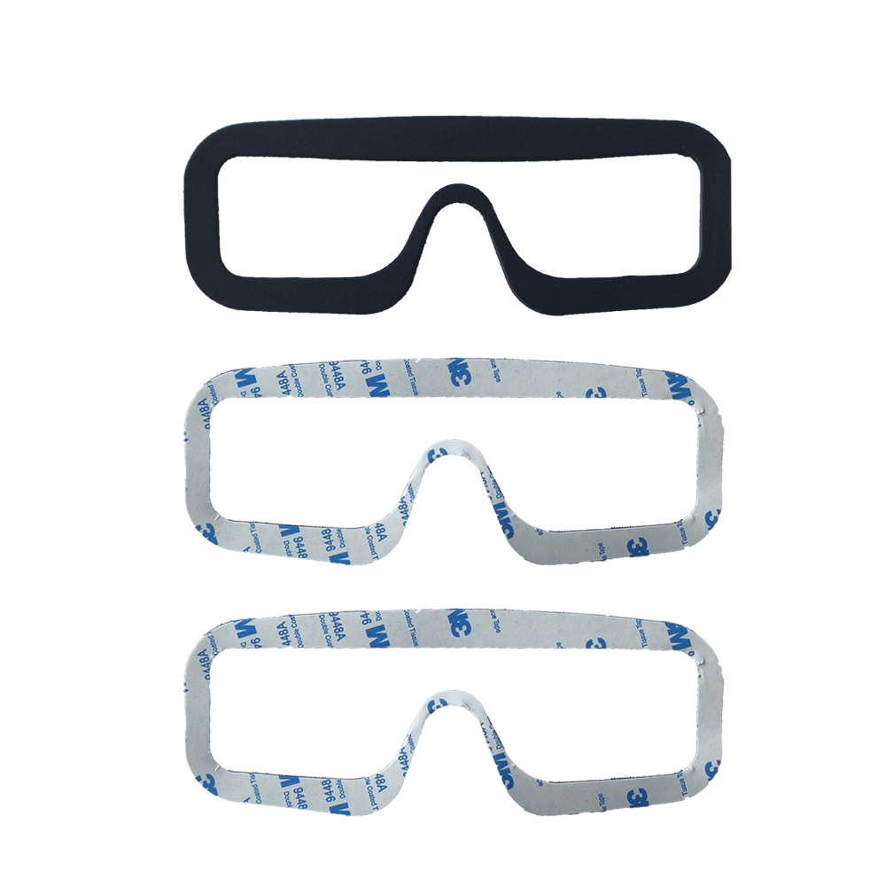 HDZero Goggle foam padding kit with adhesive face foam gasket and rectangular pad