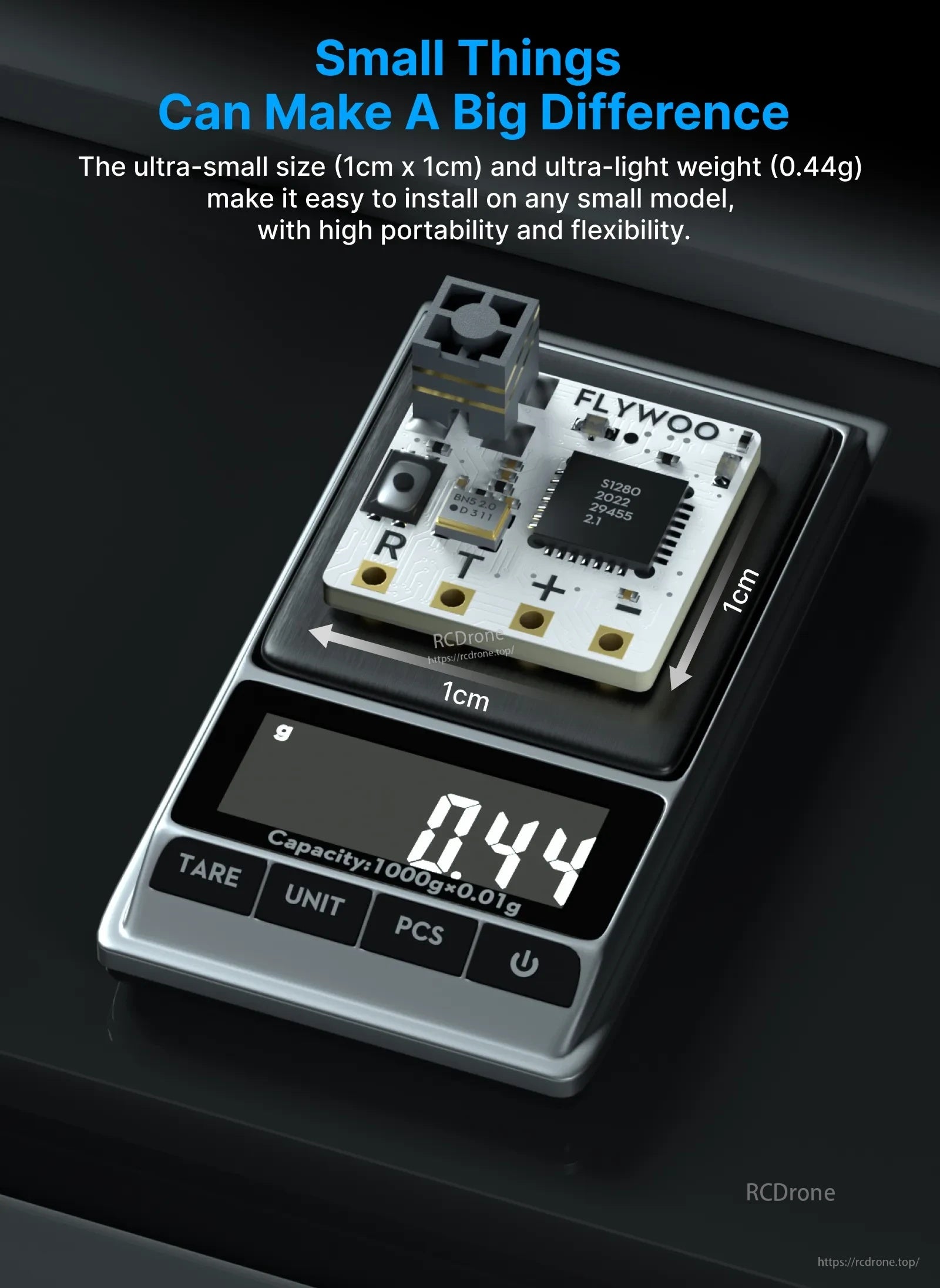 0.4g Flywoo TCXO 2.4G ELRS EL24E \ EL24P