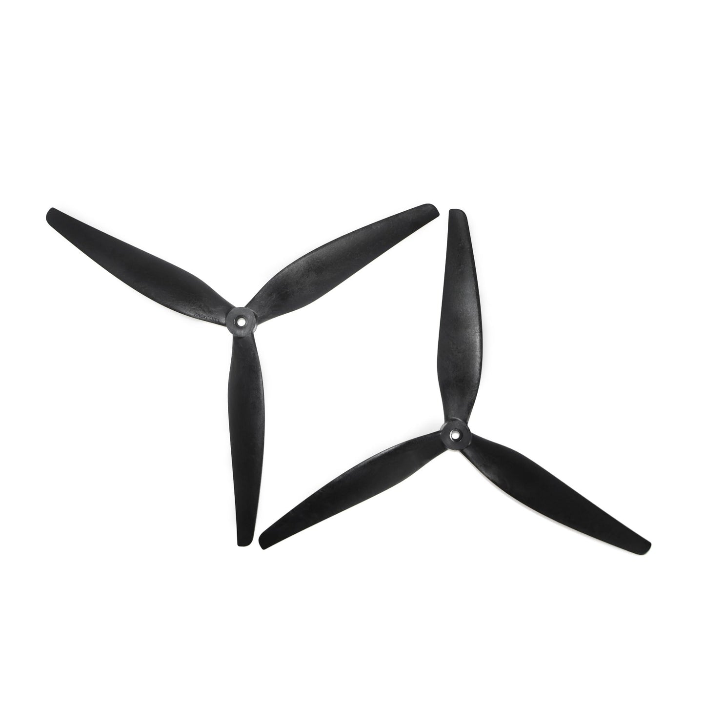 HQ X-Class Prop 13x12x3 V2 propeller set, black tri-blade drone props on white background