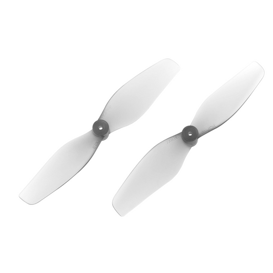 HQProp Ultralight Whoop Propeller set, translucent grey two-blade micro drone props with dark hubs
