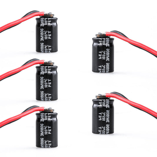 5PCS Flywoo RUBYCON 35V 470UF ZLH 10*16mm avec condensateur Cap PCB