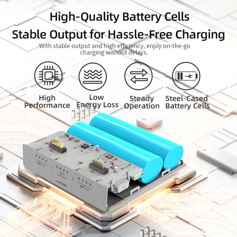 High-quality steel-cased cells offer stable, efficient charging with low loss—ideal for portable use.