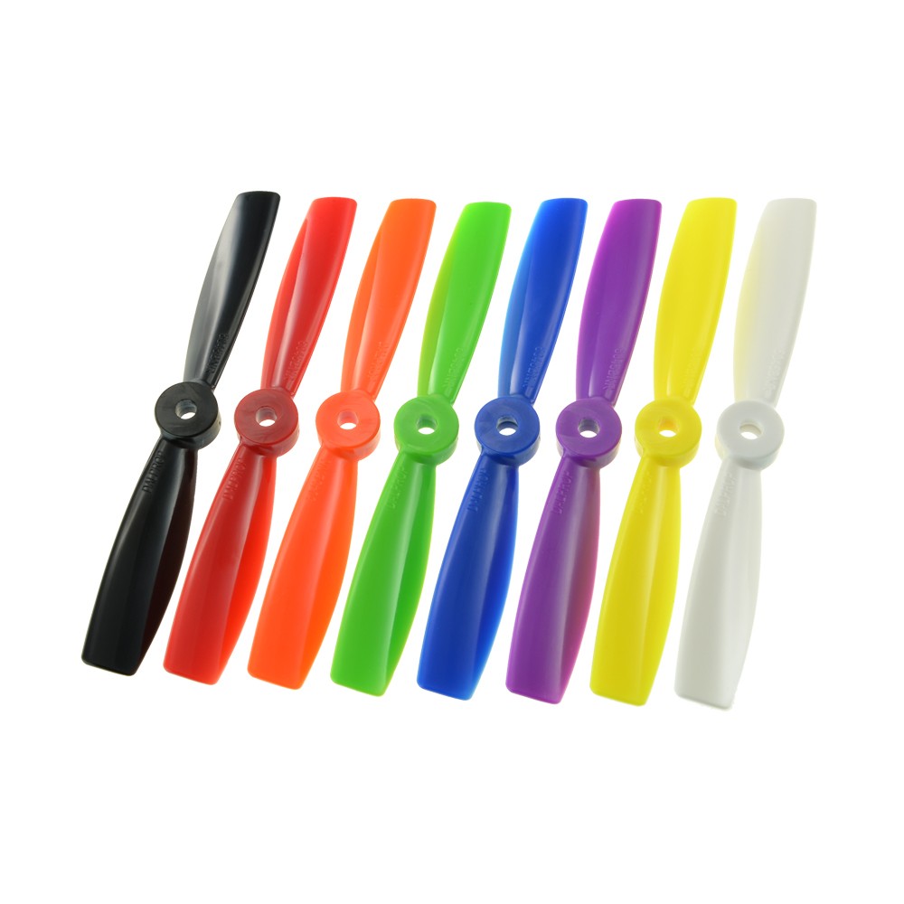 DALprop 5045BN 5-inch bullnose bi-blade racing drone propellers with 5mm hub, assorted colors