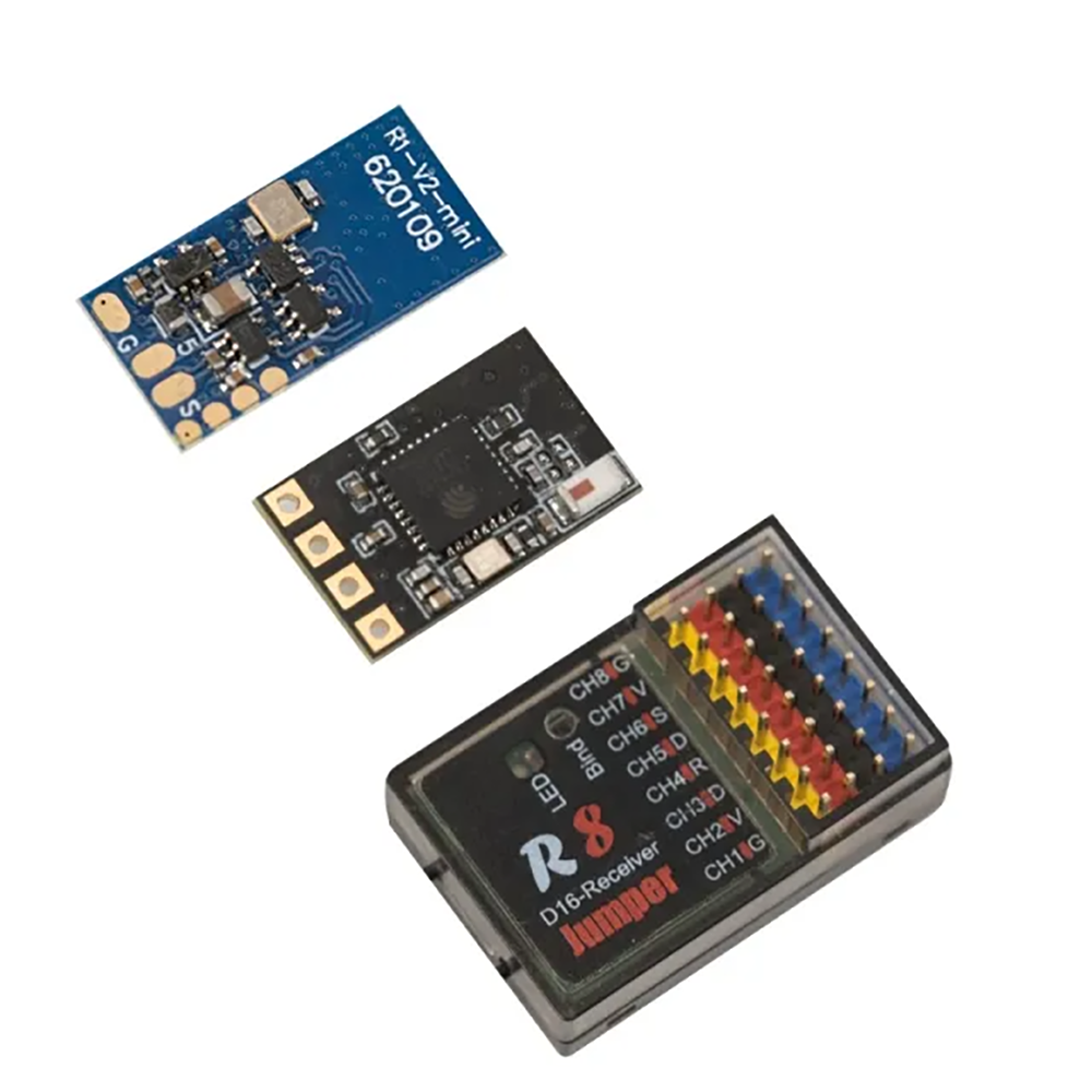 Jumper 2.4GHz ExpressLRS ELRS AION-RX-Nano Receiver - 16CH Long Range Low Latency Mini Receiver for FPV RC Racer Drone Airplane 7 2.4GHz ExpressLRS ELRS AION-RX-Nano 16