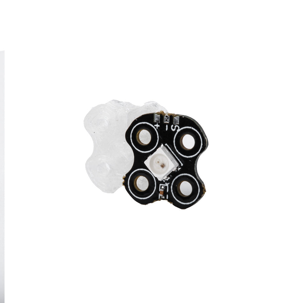 Flywoo RGB motor LED board with four mounting holes and TPU protective mount for FPV drone builds