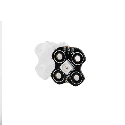 Flywoo RGB motor LED board with four mounting holes and TPU protective mount for FPV drone builds