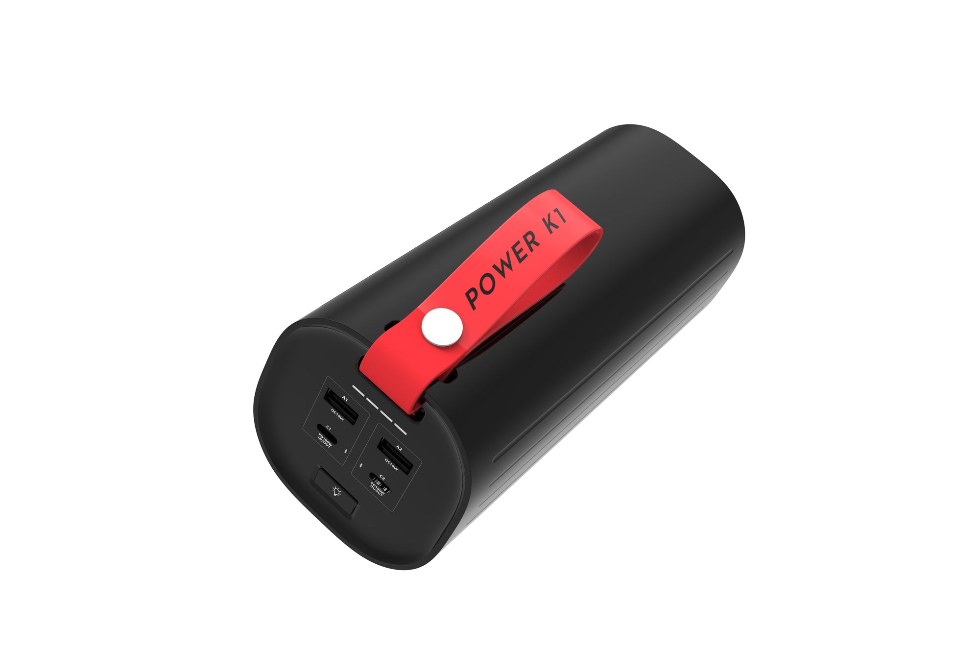 LKTOP K1 Power Bank 60000mAh, Dual 100W USB‑C + 2 USB‑A, 200W Max, LFP Cell, 4‑Device Charging, Side LED Light