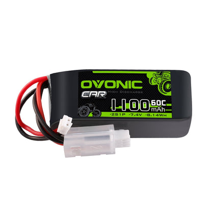 Ovonic 2S 1100mAh 60C 7.4V Batteria LiPo con connettore JSTPHR