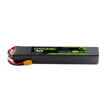 Ovonic 3S 2400mAh 60C 11.1V softcase LiPo battery with XT60 plug, side profile