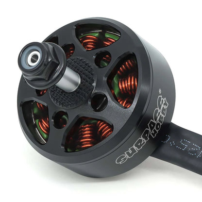 Surpass Hobby BAT B3010 brushless FPV drone motor close-up with exposed copper windings