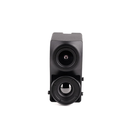 Axisflying ECO NAJA dual optical FPV camera module with two front lenses in a compact black housing