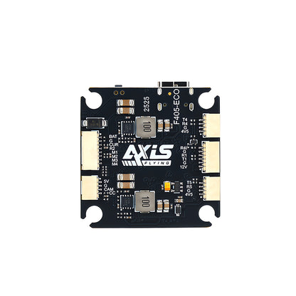 Axisflying ECO F405 Flight Controller, 4–8S LiPo, STM32F405, ICM42688P, 5 UARTs, 16M Blackbox, 12V/5V BEC