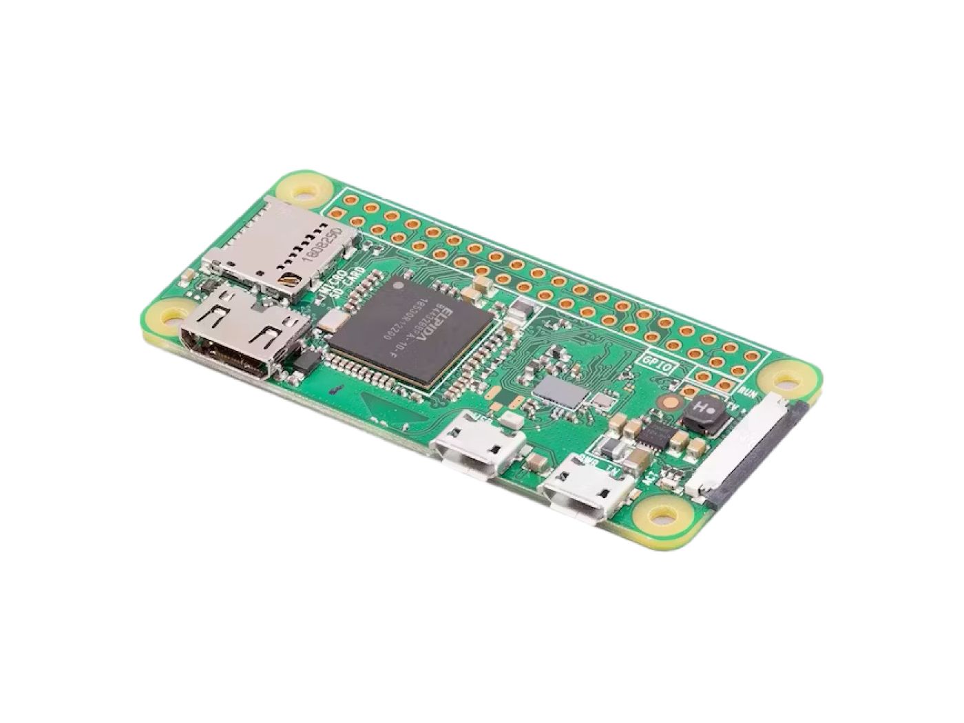 Raspberry Pi Zero W Single-Board Computer, BCM2835 1GHz, 512MB LPDDR2, Wi‑Fi 802.11n, Bluetooth 4.1, Mini HDMI, 40‑pin GPIO