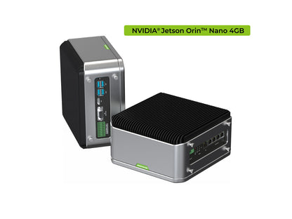 reServer Industrial J3010 Fanless AI NVR Server with Jetson Orin Nano 4GB, 20 TOPS, 5x GbE PoE, Dual 2.5" Bays