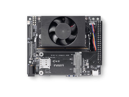 reComputer J3011B is an edge AI device with Jetson Orin Nano 8GB, 128GB NVMe, HDMI 2.1, USB 3.2, GbE, M.2, and mini-PCIe for high-performance computing.