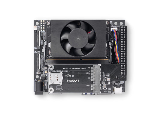 reComputer J401B Edge AI Computer with 4G Hat and cooling fan