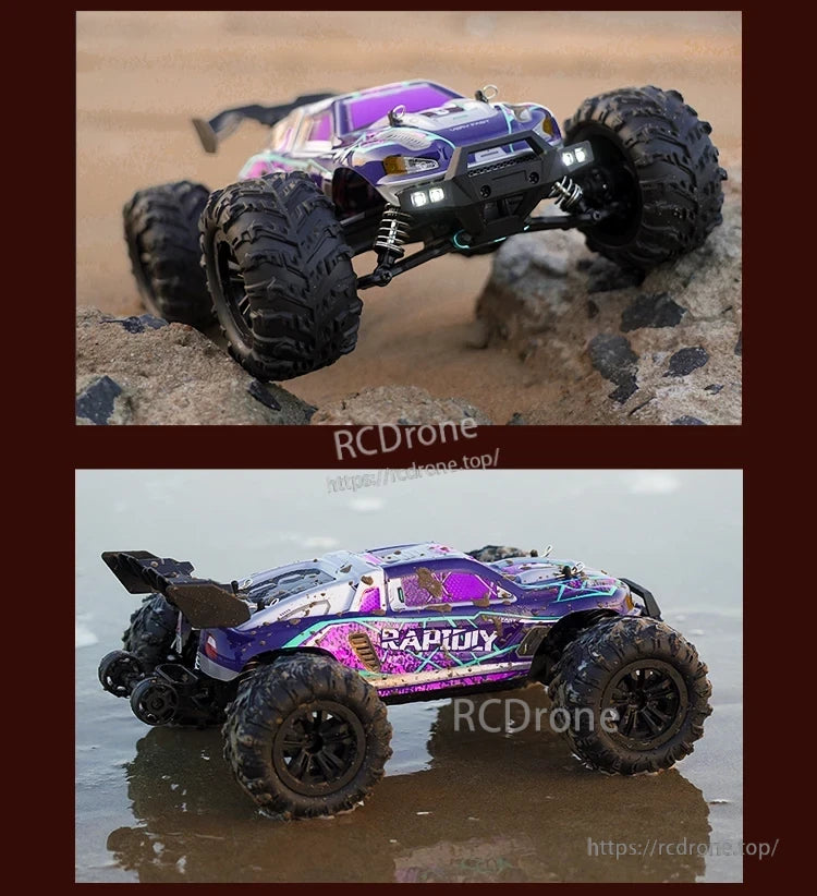 1:16 RC Car, The package includes an RC car, remote controller, battery, charger, user manual, and additional accessories based on model selection.